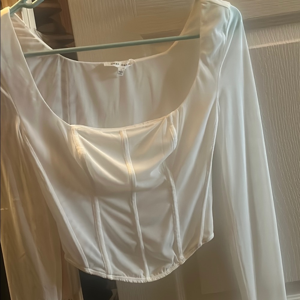 Bear Dance Cream Bustier Blouse